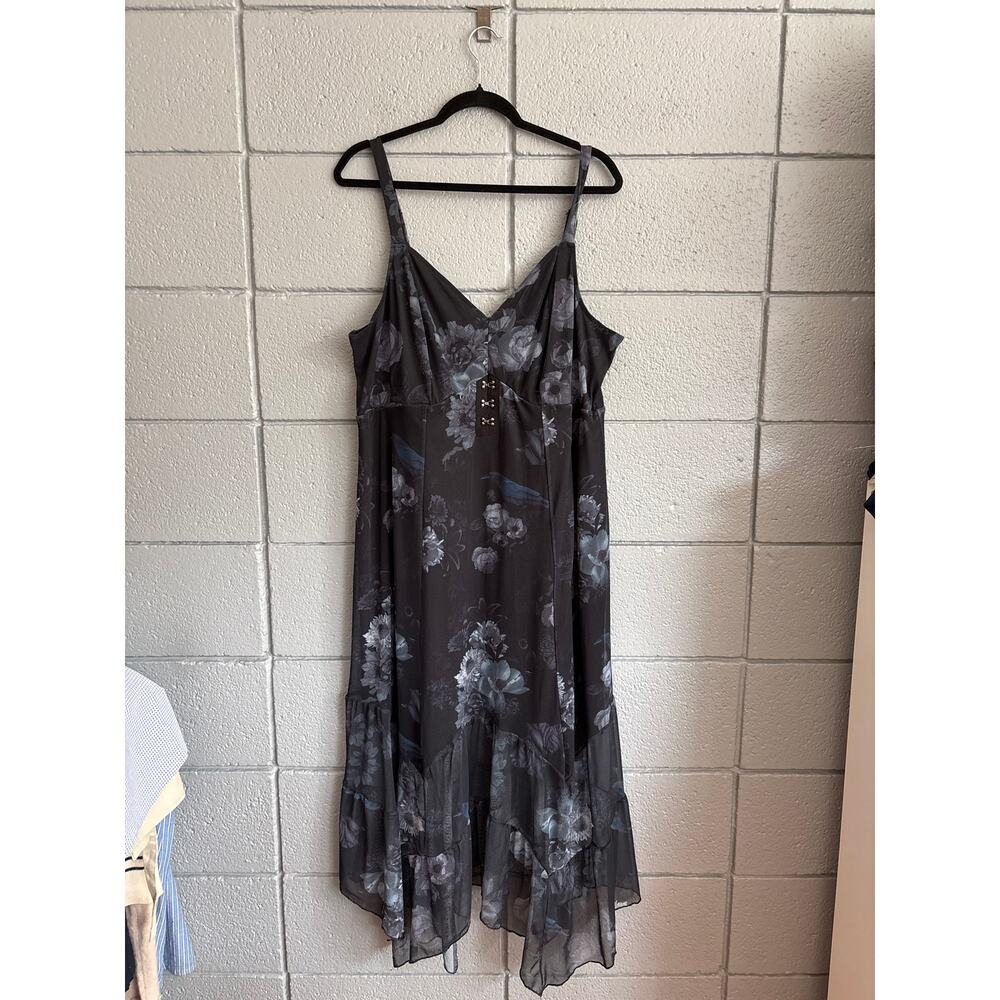 Torrid Nightfall Tiered Mesh Maxi Dress size 2 Whimsigoth - Picture 2 of 5